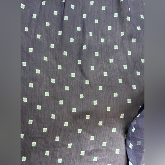 Hollister Navy Sheer Boho Embroidered Blouse Women’s Small Long Sleeve Top - Picture 16 of 16